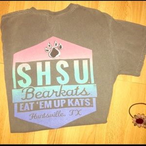 SHSU tee shirt.